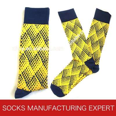 Men′s Mercerized Cotton Socks with Toe Hand Link